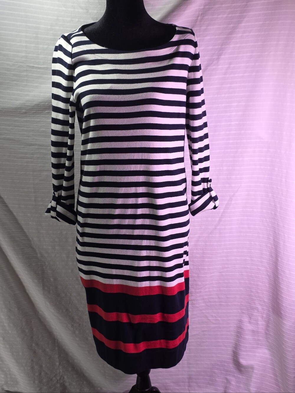 Jones New York striped sweater Dress, Medium
